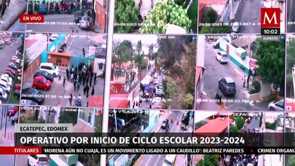 Se realizan operativos por regreso a clases en Ecatepec