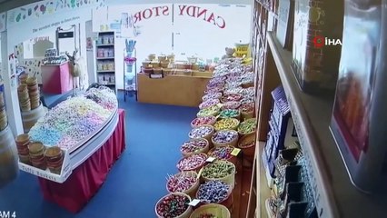 ABD'de şaşkın geyiğin şekerci dükkanına ziyareti gülümsetti