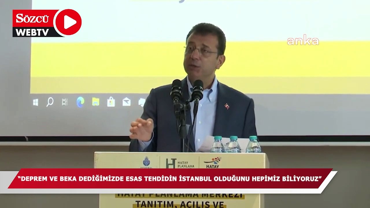 İmamoğlu: "Deprem ve beka dediğimizde esas sorunun İstanbul olduğunu hepimiz biliyoruz"