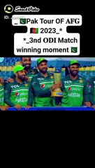 Wining moment Pakistan tem