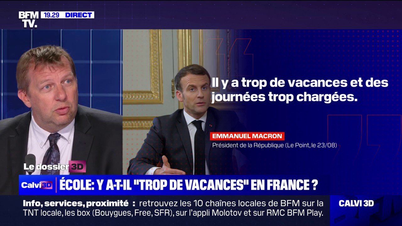 Rentrée anticipée pour les enfants en difficulté scolaire: "C'est plutôt une mesure de stigmatisation qu'une mesure intéressante", réagit le chef d'établissement syndicaliste Bruno Bobkiewicz