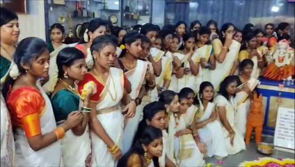 चेन्नई में छात्राओं ने मनाया ओणम.. देखें वीडियो...