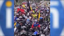 Protestas por alza de combustibles en Bogotá