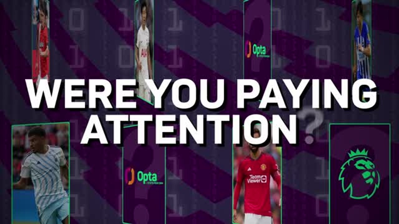 Did you pay attention to GW3? Take Opta's EPL quiz