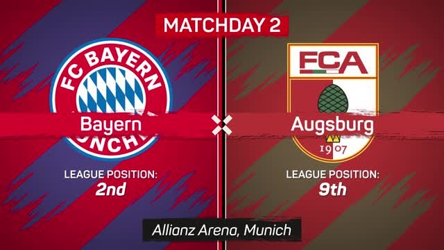 Kane bags a brace to help Bayern beat Augsburg