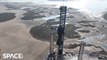 SpaceX Stacking Starship 24 Onto Heavy Booster in Amazing Drone Video