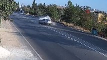 Gaziantep'te feci kaza anına ait güvenlik kamerası görüntüleri ortaya çıktı