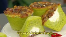 Cuscuz de Brócolis e Queijo Ana Maria Braga