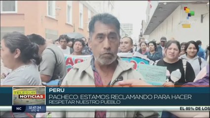 Peruanos protestan en “Marcha de sacrificio”