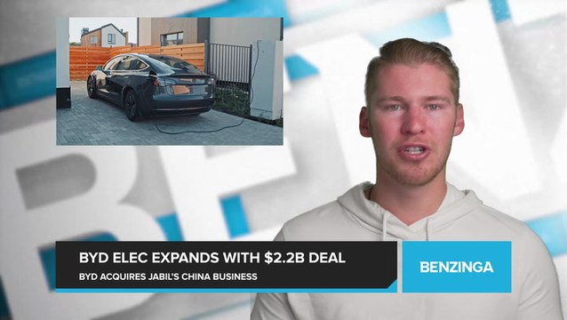 Chinese automaker BYD expands into smartphone components with $2.2 billion acquisition