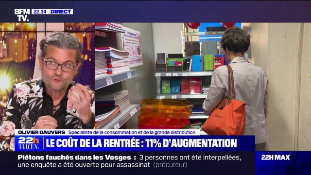 Rentrée scolaire: On paye en 2023 une inflation retard sur les fournitures scolaires , affirme Olivier Dauvers, spécialiste de la consommation et de la grand distribution
