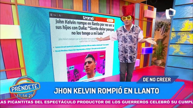 John Kelvin se quiebra y pide poder ver a sus hijos: “siento dolor porque no los tengo a mi lado”