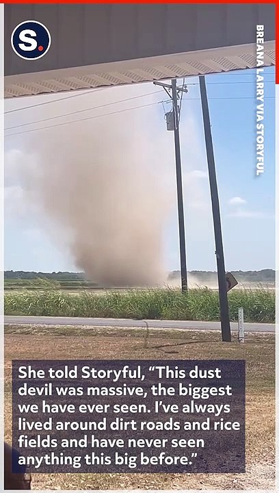 Dust Devil Swirls Through Southern Louisiana