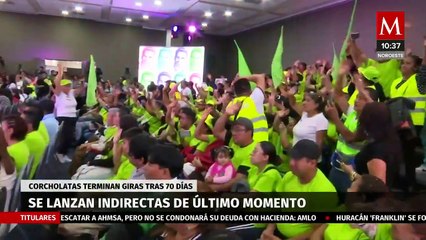 Terminaron las giras de las 'Corcholatas' y así cerraron los candidatos sus eventos.