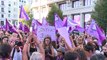 Feministas se manifiestan en Madrid en apoyo a Hermoso al grito de 