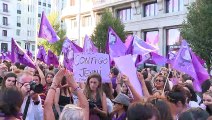 Feministas se manifiestan en Madrid en apoyo a Hermoso al grito de 