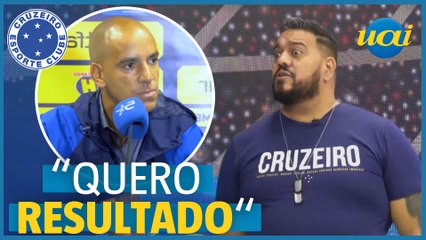 Risco de rebaixamento do Cruzeiro deixa Hugão preocupado