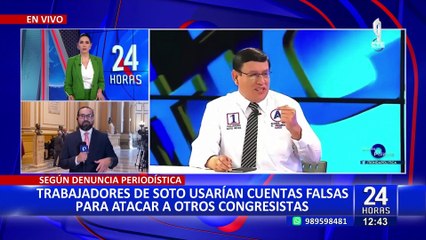 Echaíz señala que continuidad de Alejandro Soto en la Mesa Directiva es "insostenible"