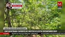 En Sinaloa, encuentran cuerpo de motociclista desaparecido tras dos días de búsqueda