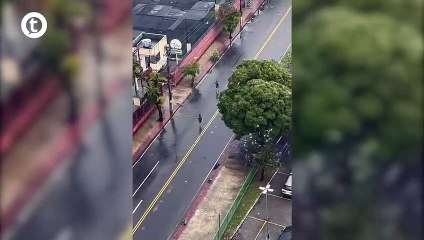 Av. Leitão da Silva é interditada após perseguição e tiroteio