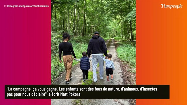 Ce n'est pas pour nous déplaire... : Matt Pokora, son escapade bucolique en Normandie avec Christina Milian et ses enfants