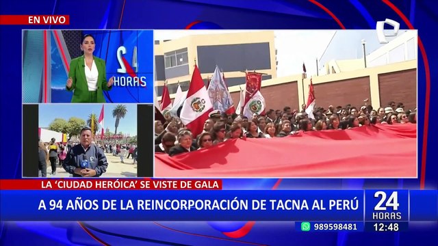 Tacna celebra hoy sus 94 años de reincorporación al Perú