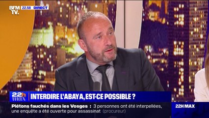 Interdiction de l'abaya à l'école: "Ce qui est plus simple pour nous, c'est qu'on a un arbitrage de l'État", affirme Didier Georges, directeur d'établissement