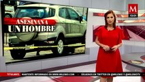 Hombre es asesinado a balazos frente a centro comercial en Tecámac