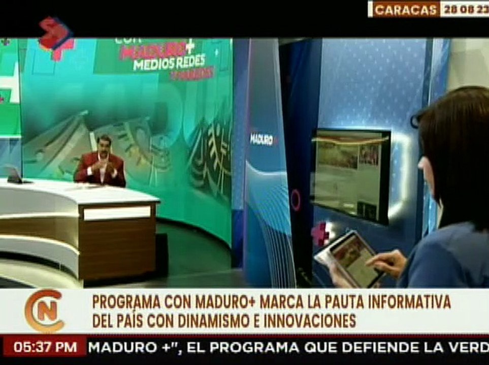 Programa del Pdte. Nicolás Maduro mantiene a la población actualizada con el acontecer nacional