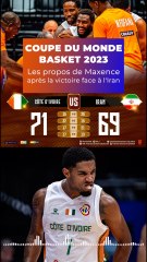 Coupe du monde de basket 2023 : les propos de Maxence après la victoire face à l'Iran #short