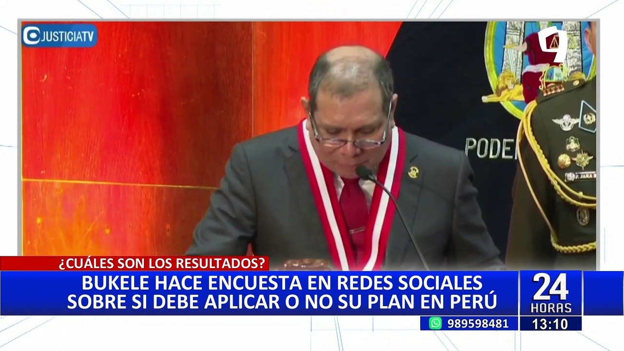 Bukele hace encuesta sobre si debe aplicarse su plan en Perú ¿Cuáles fueron los resultados?