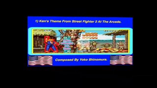 Ken Masters - Youtube Thumbnail - Fast Flashing Colours - With Flying Flags - Spinning 3D - Animated To Music - Sharp Peaks