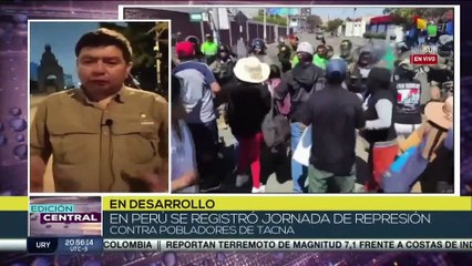 En Perú tuvo lugar una jornada de represiones contra los pobladores de la ciudad de Tacna