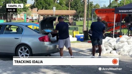 Sandbagging and boarding-up of businesses underway in Tampa and surrounding communities as ...