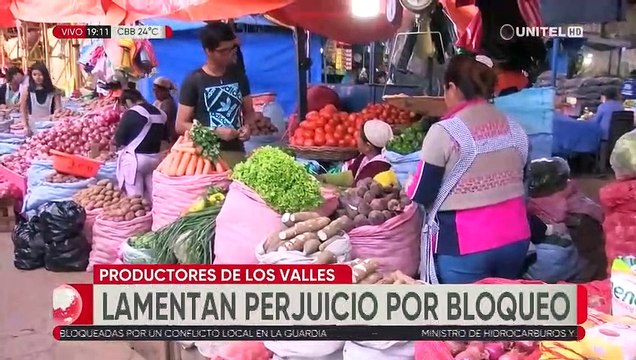 Productores de los Valles cruceños, entre los más afectados por bloqueos
