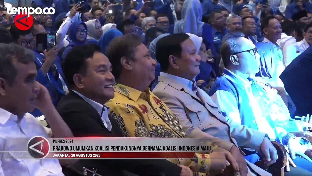 Prabowo Ganti Nama Koalisi Jadi 'Indonesia Maju', Bertekad Ingin Lanjutkan Jokowi