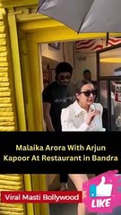 Malaika Arora With Arjun Kapoor At Restaurant in Bandra