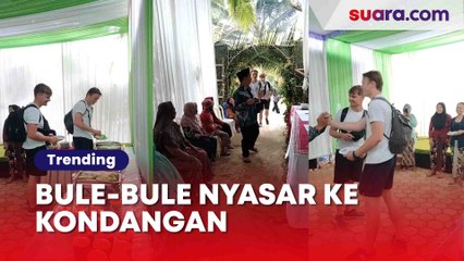 Momen Kocak Bule Jadi Tamu Tak Diundang di Hajatan Warga: Makan Dulu, Bang..