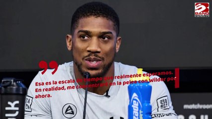 Anthony Joshua se siente optimista sobre las posibilidades de pelear con Deontay Wilder