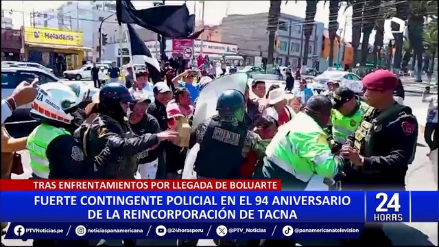 Dina Boluarte: presidenta y ministros son recibidos con pifias en aniversario de Tacna