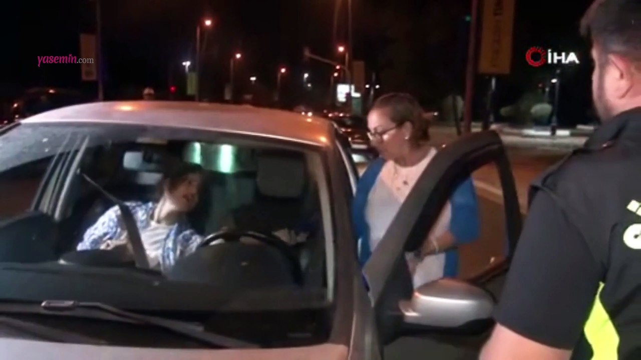 Kadıköy'de denetime takılan sürücüden şoke eden...