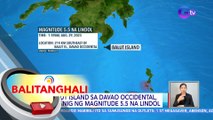 Balut Island sa Davao Occidental, niyanig ng magnitude 5.5 na lindol | BT