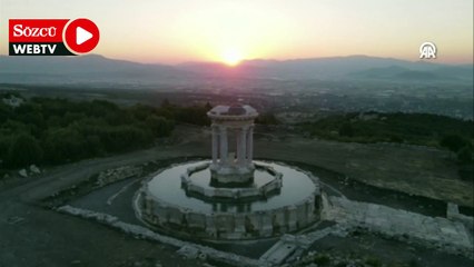 "Gladyatörler şehri" Kibyra, gün doğumunda dron ile görüntülendi