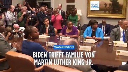 Tải video: 60. Jahrestag des Marsches: Biden empfängt Familie von Martin Luther King Jr.