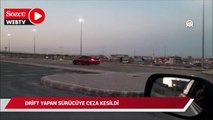 Hastane otoparkında drift yapan sürücüye 37 bin 594 lira ceza kesildi