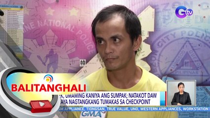 Rider na sinita dahil walang helmet, nahulihan din ng sumpak | BT