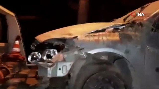 Defalarca takla atan otomobil hurdaya döndü: 2 yaralı