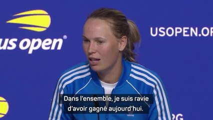 US Open - Wozniacki : "J'étais nerveuse, mais maintenant, je suis heureuse !"