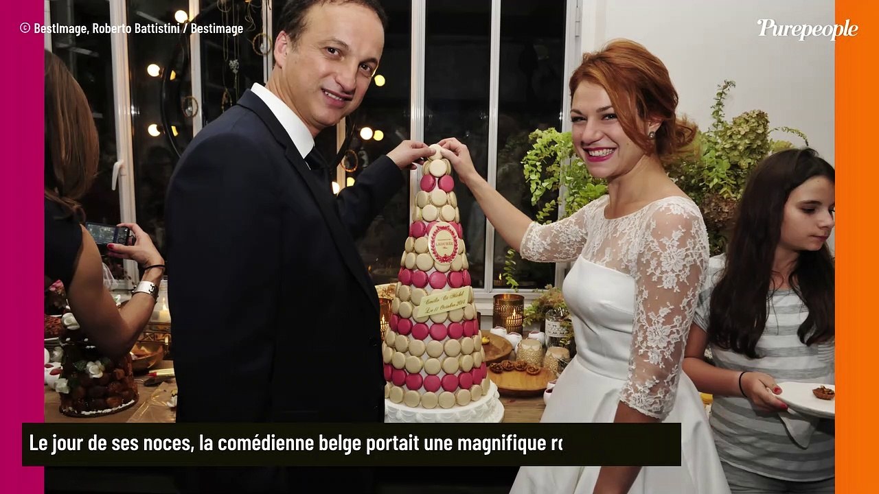 Emilie Dequenne amoureuse : photos de sa robe de mariée en dentelle de Calais spécialement créée pour elle