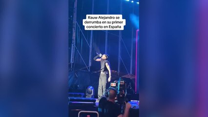 Rauw Alejandro se derrumba en uno de sus conciertos